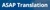 ASAP Translation logo