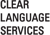 CLEAR LANGUAGE SERVICES logo