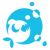 Fish Blowing Bubbles logo