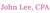 John Lee, CPA logo