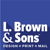 L. Brown and Sons Printing, Inc logo