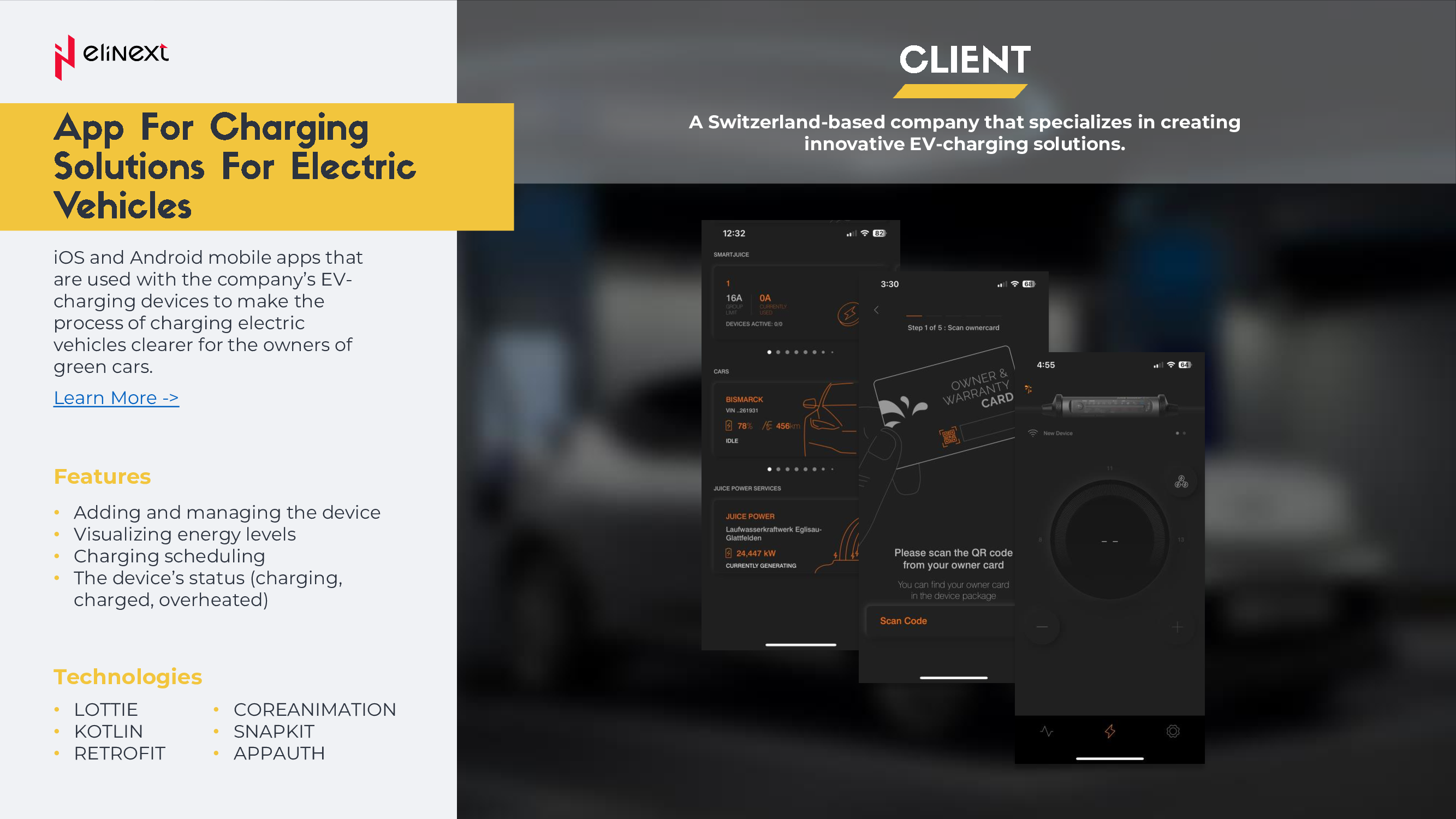 Elinext screenshot