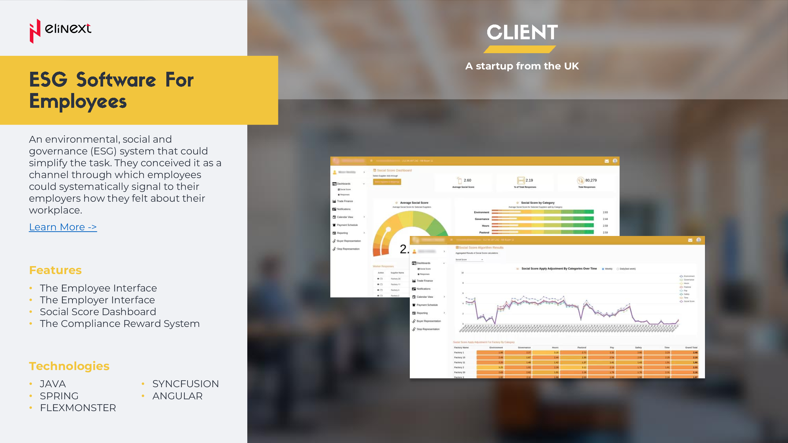 Elinext screenshot
