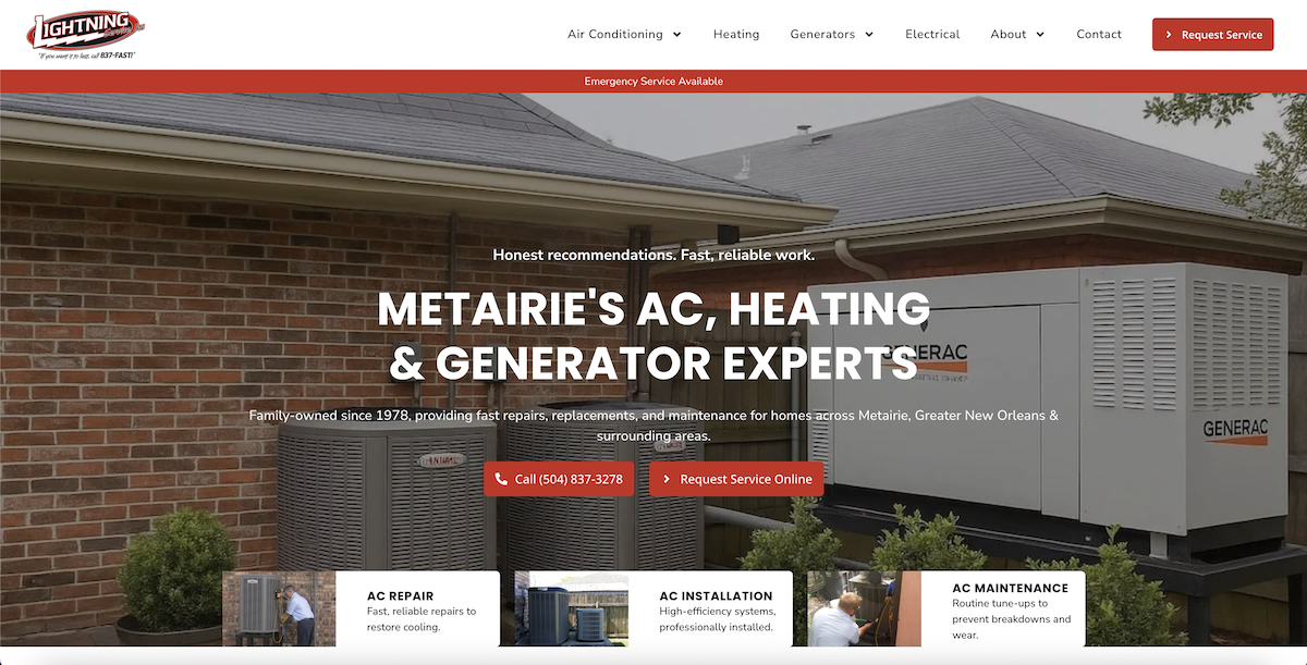 Geaux SEO Portfolio Screenshot