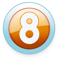 8am logo