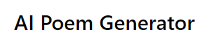 AI Poem Generator logo