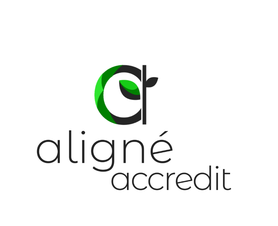Aligné Accredit logo