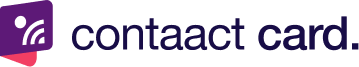 contaact card. logo