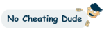 No Cheating Dude logo