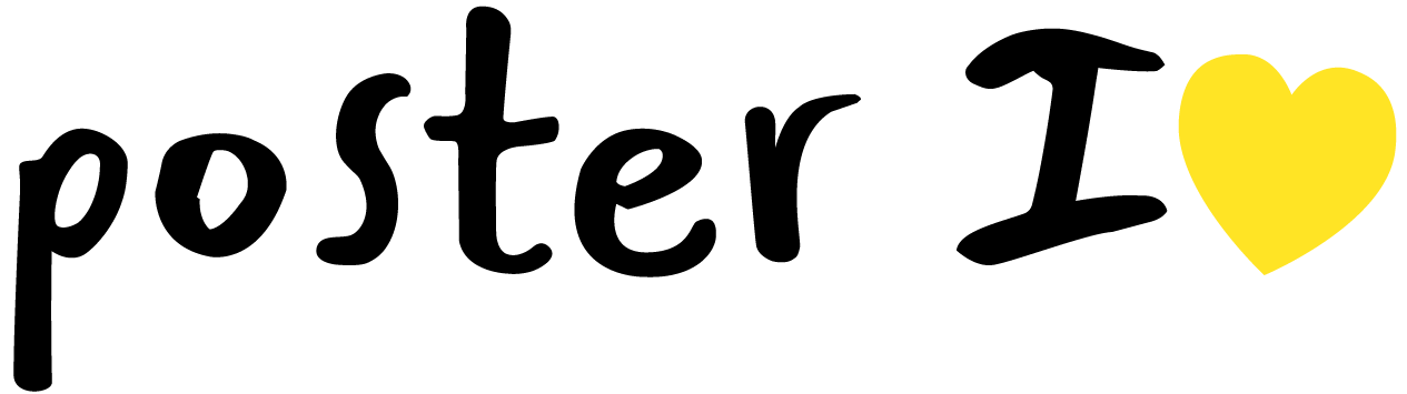 poster I love logo