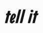 tell it logo