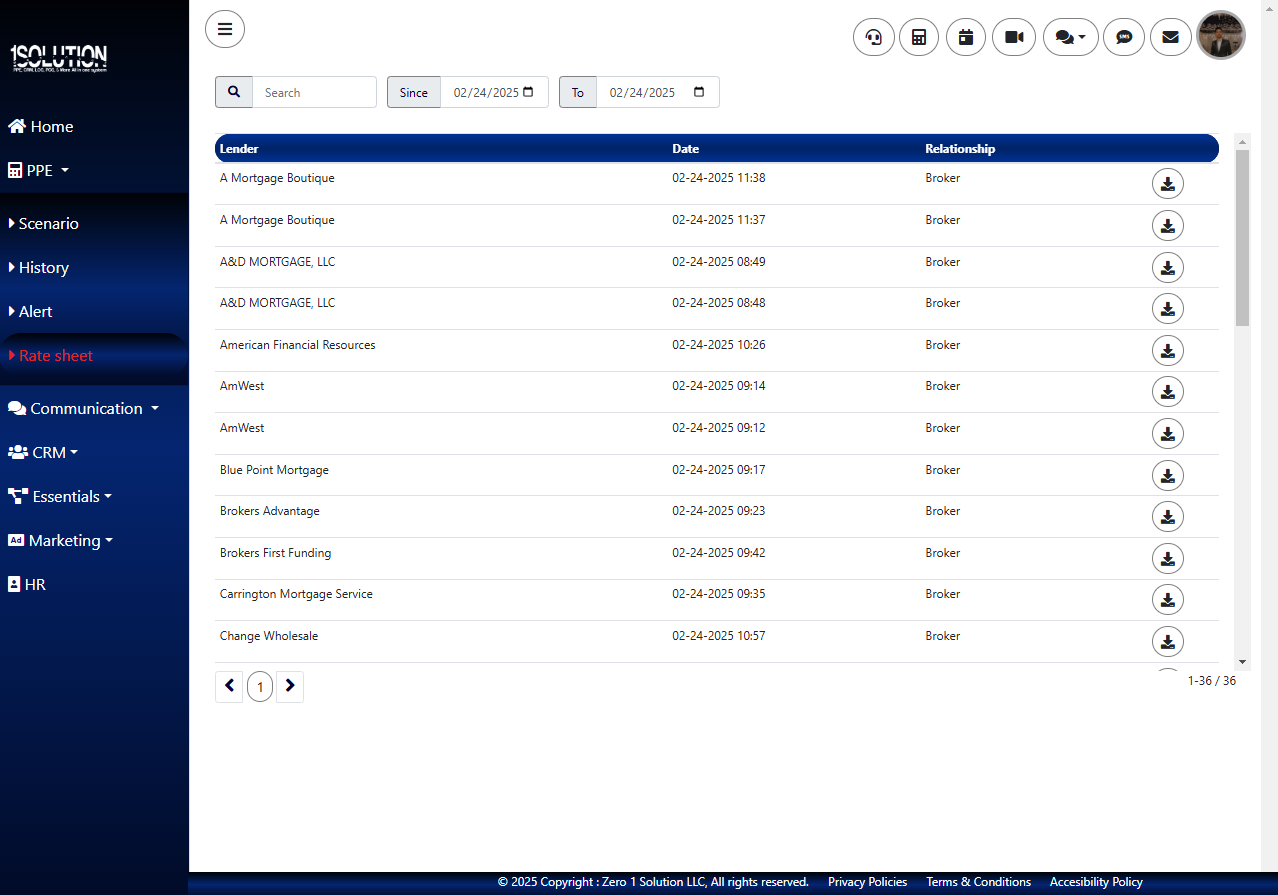 1 Solution Mortgage Software Screenshot