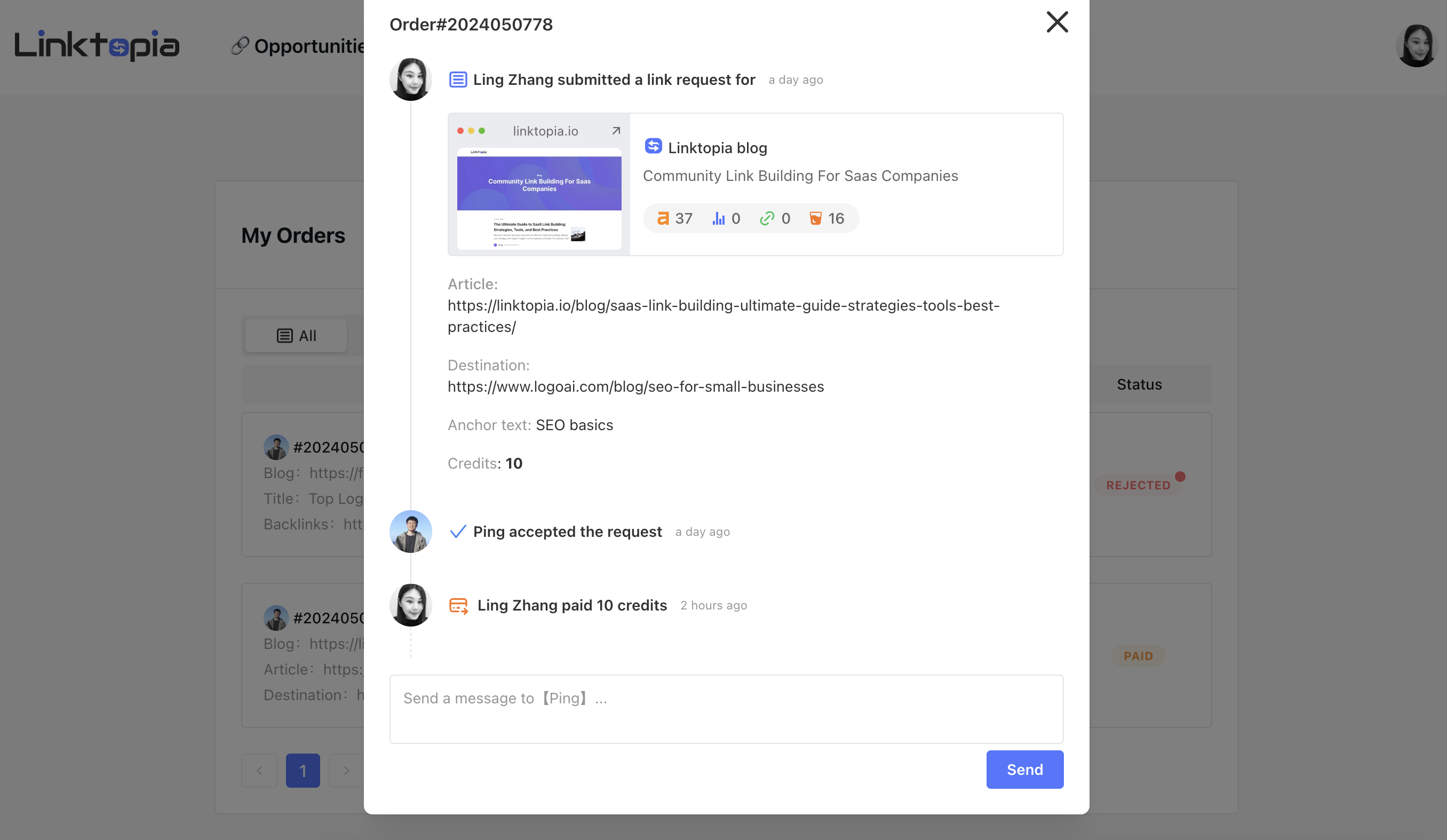 Linktopia Screenshot