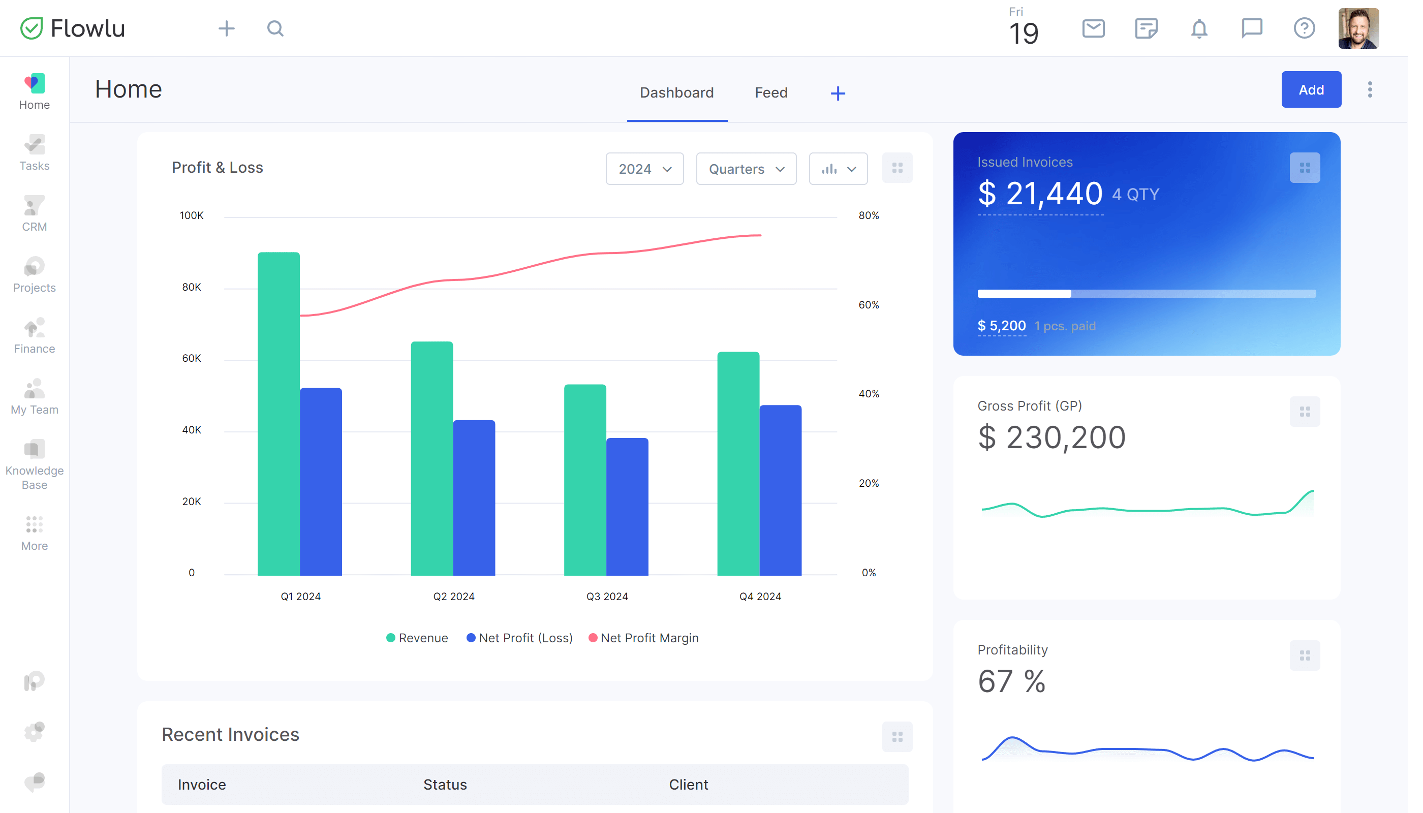 Flowlu screenshot & Video