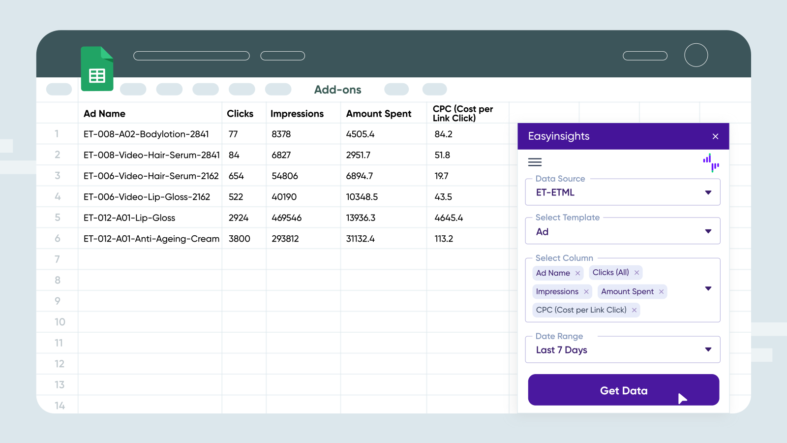 EasyInsights Screenshot