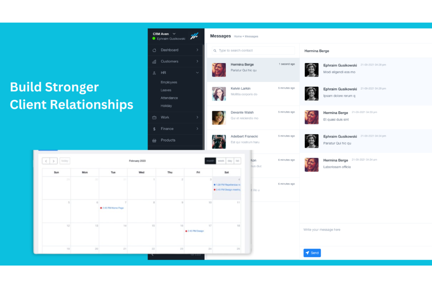 CRM Aven Screenshot