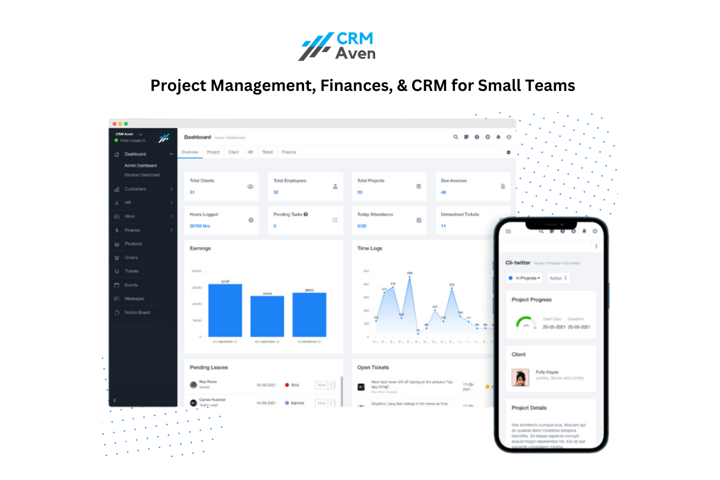 CRM Aven Screenshot