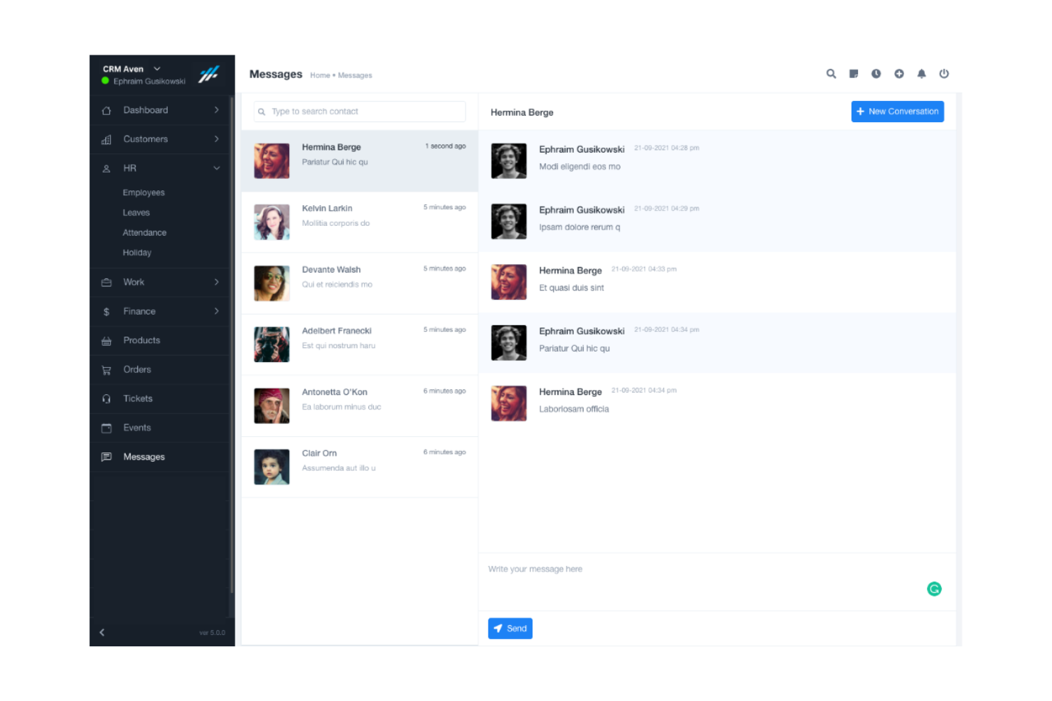 CRM Aven Screenshot