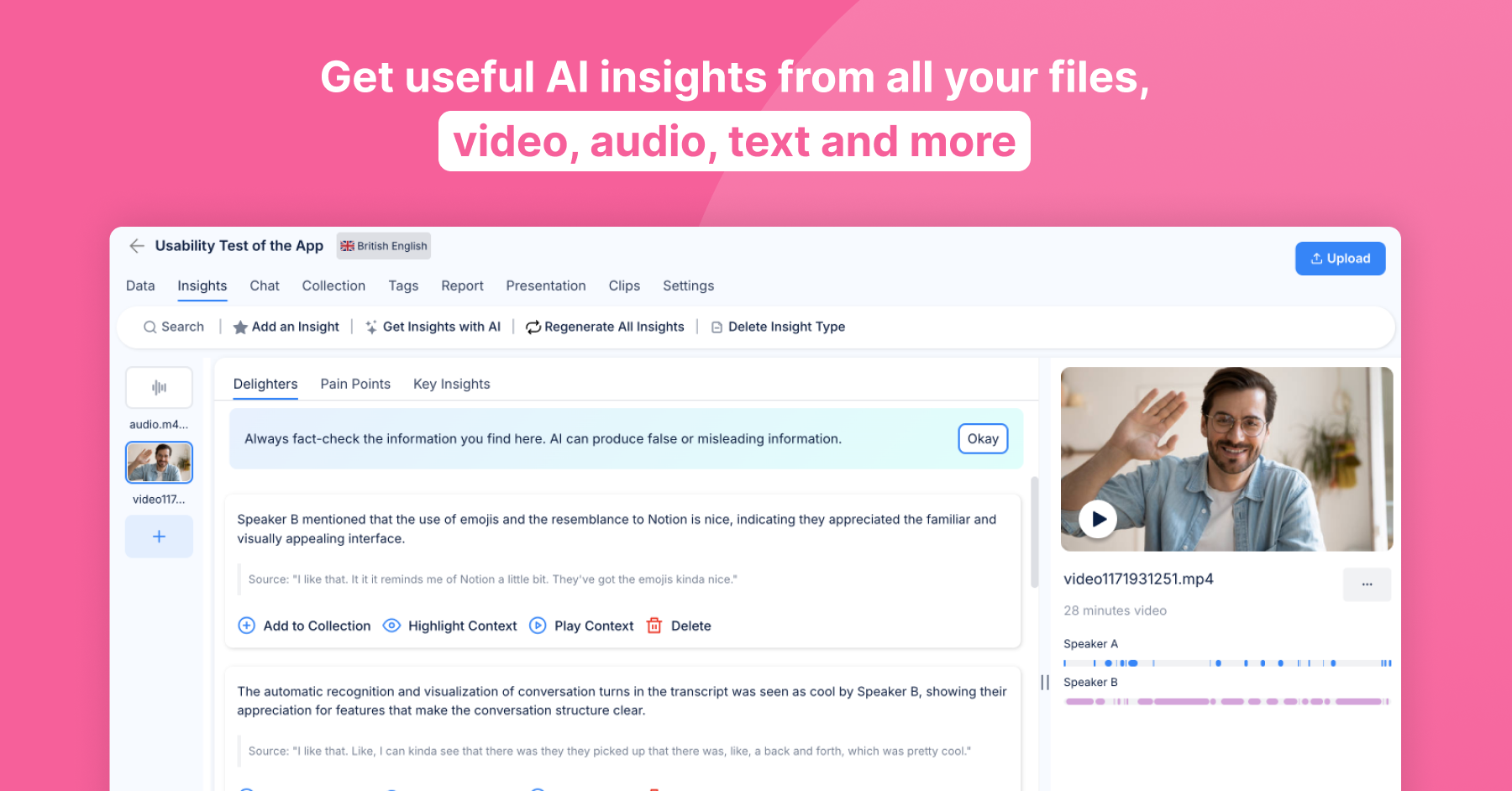 User Evaluation screenshot & Video