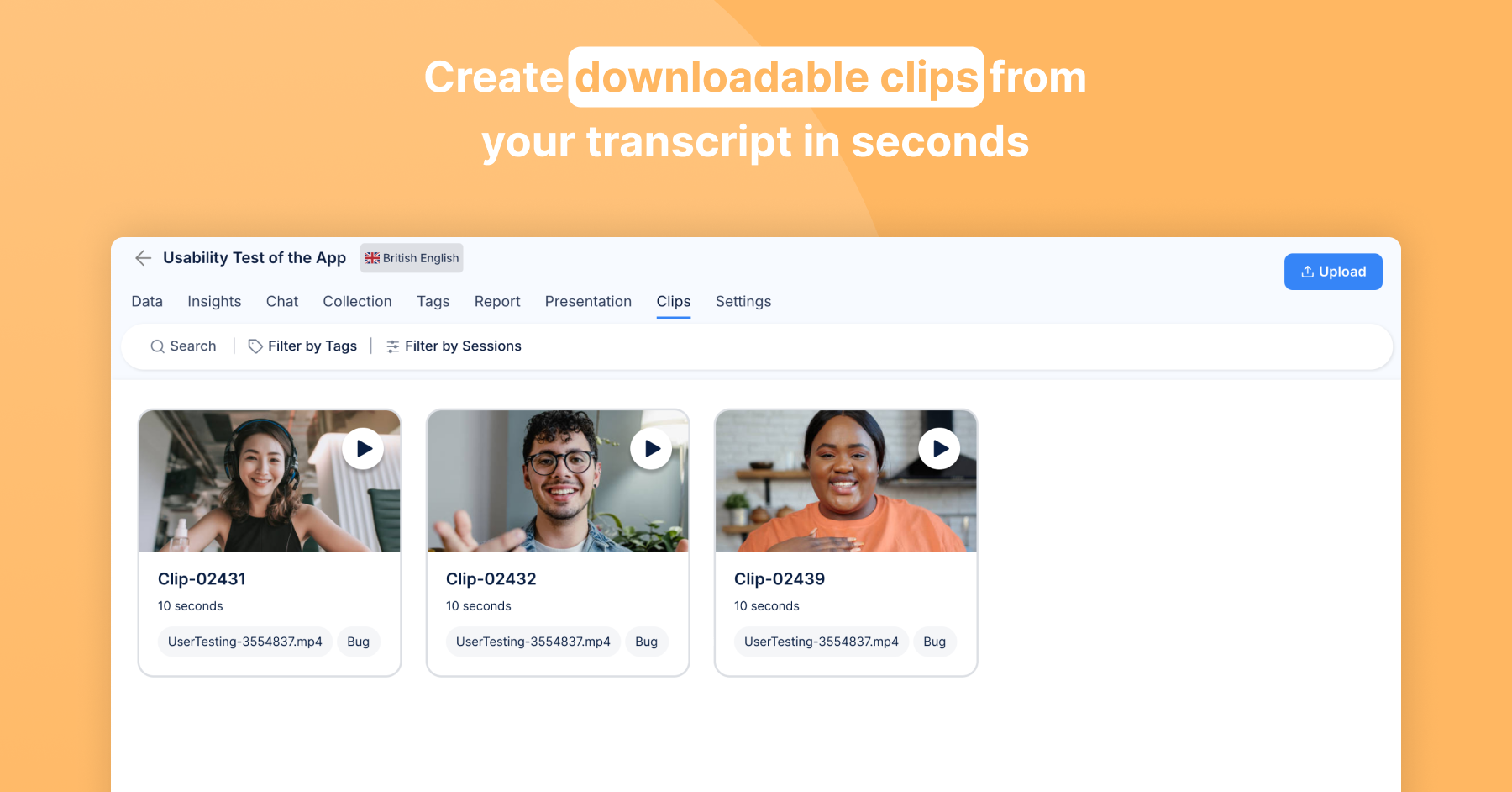 User Evaluation screenshot & Video