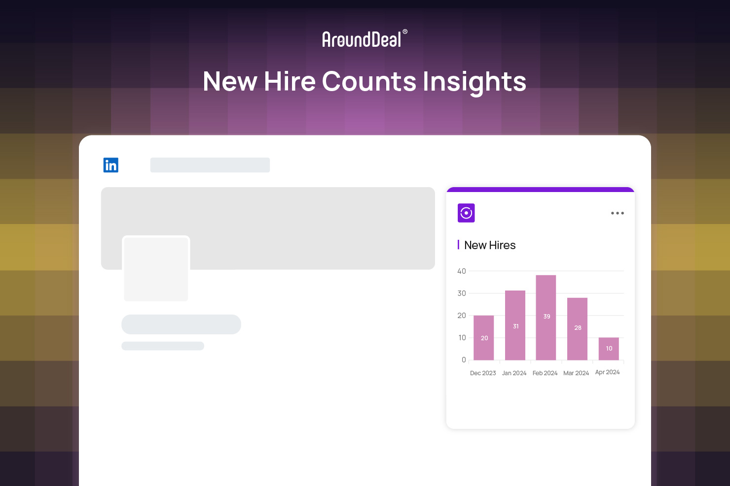 LinkedIn Company Insights by AroundDeal Screenshot