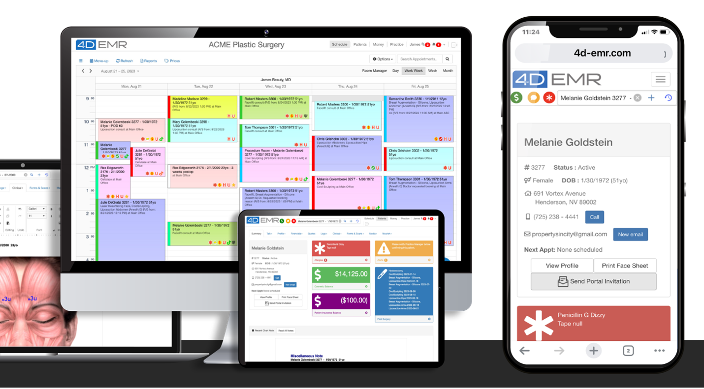4D EMR Screenshot