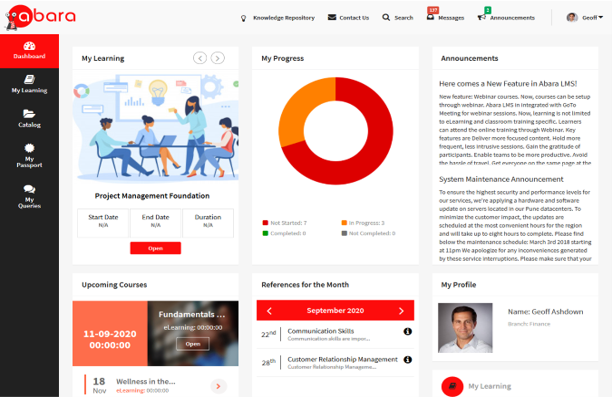 Abara LMS Screenshot