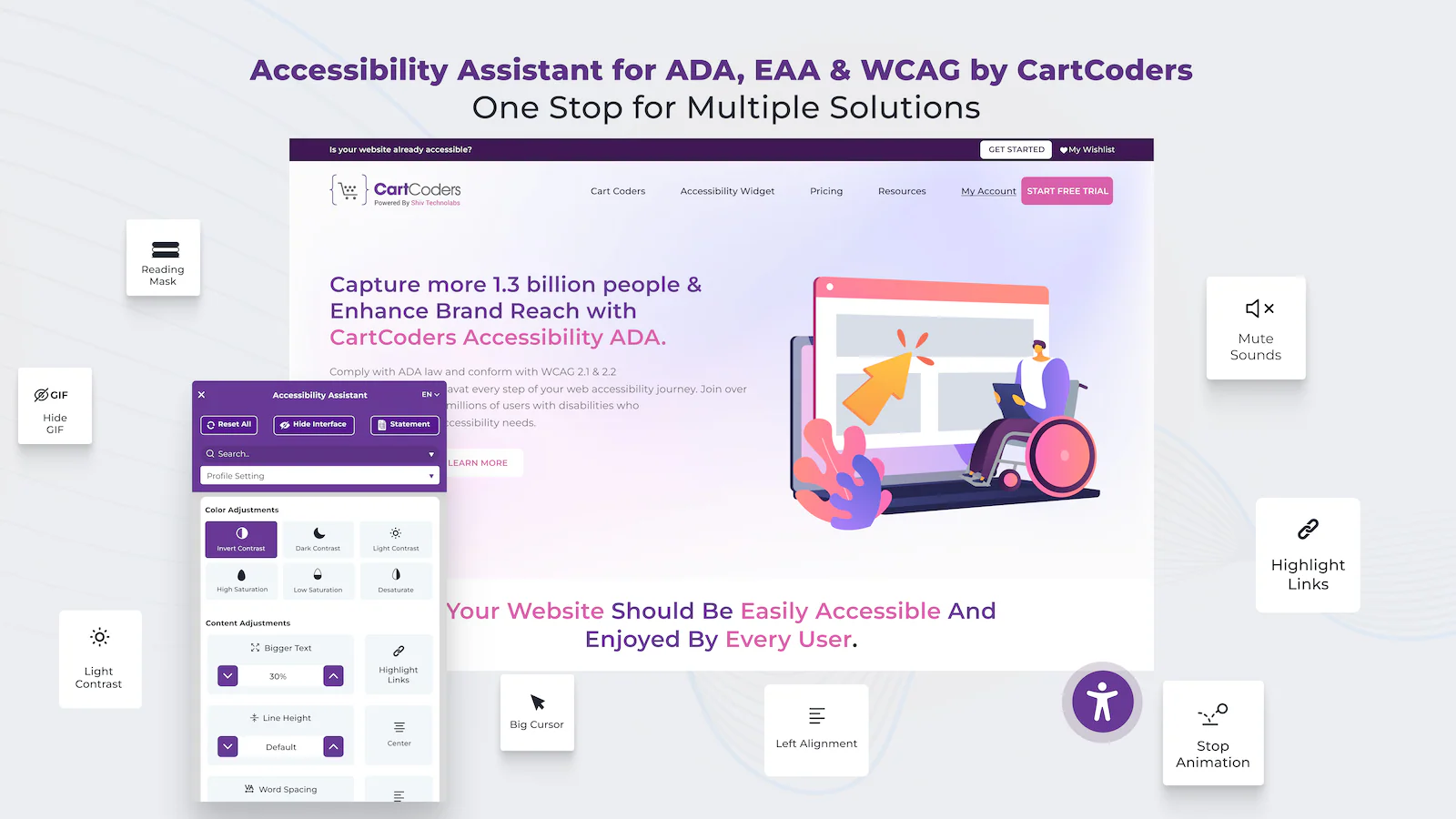 Accessibility Assistant Screenshot