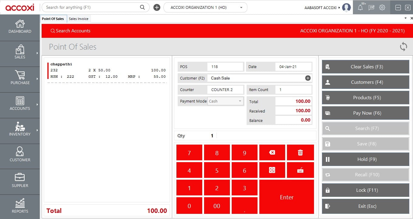 Accoxi Screenshot