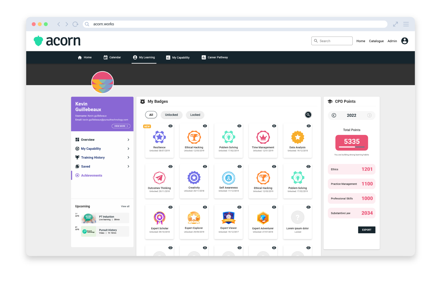 Acorn PLMS Screenshot