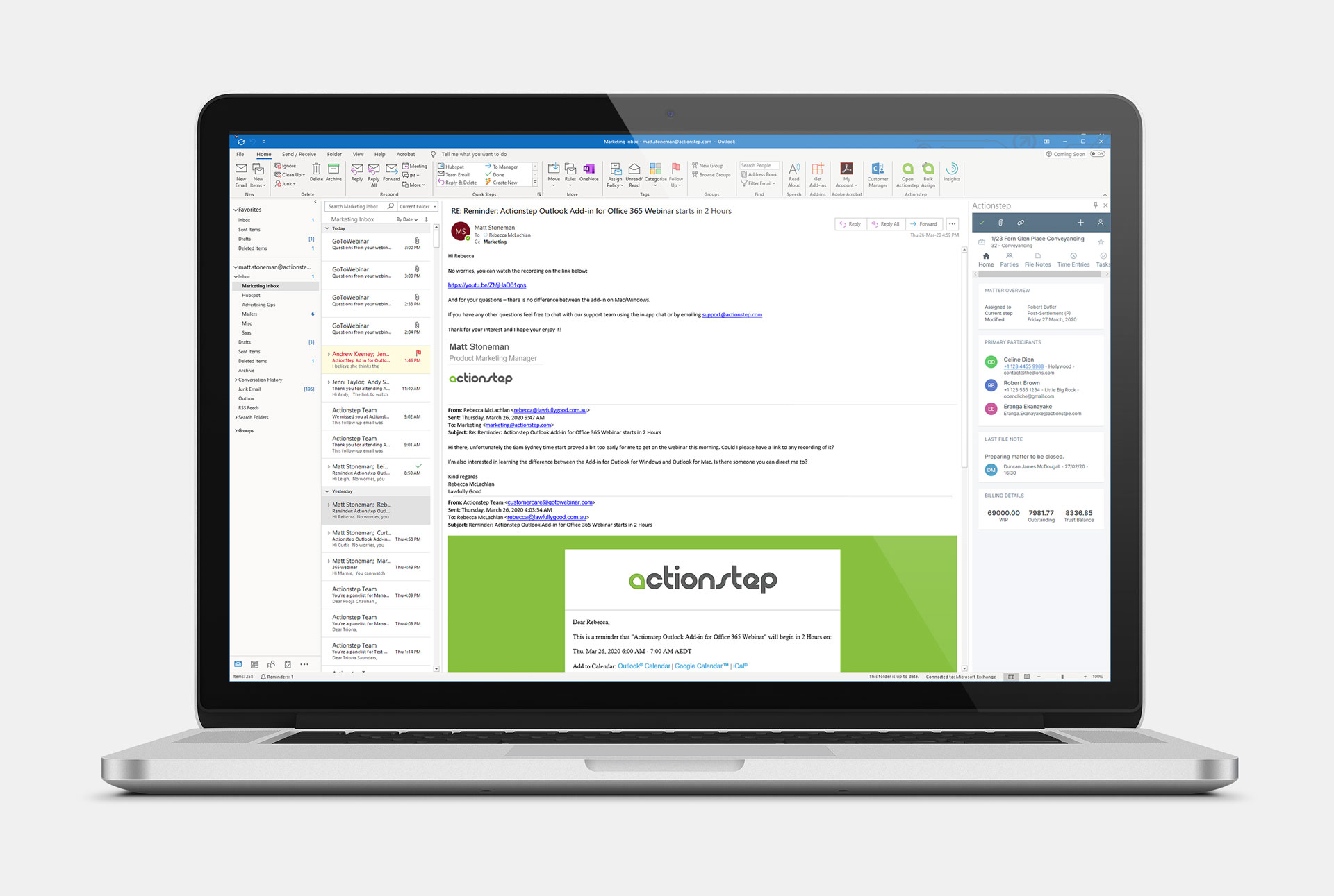 Actionstep Screenshot