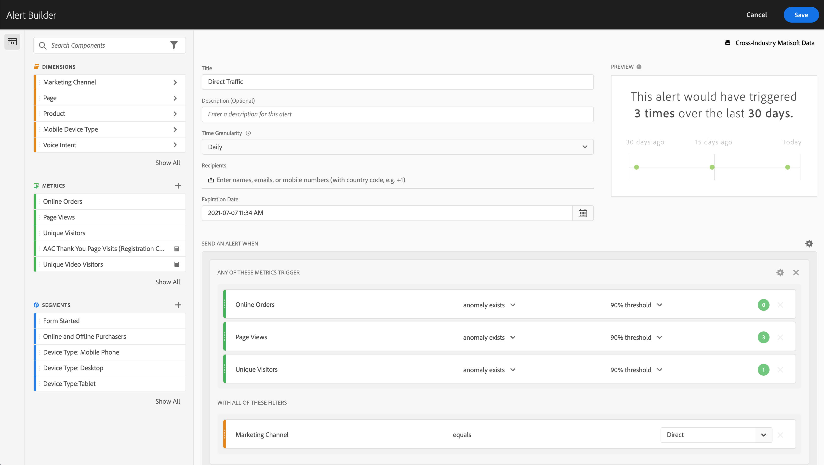 Adobe Analytics screenshot & Video