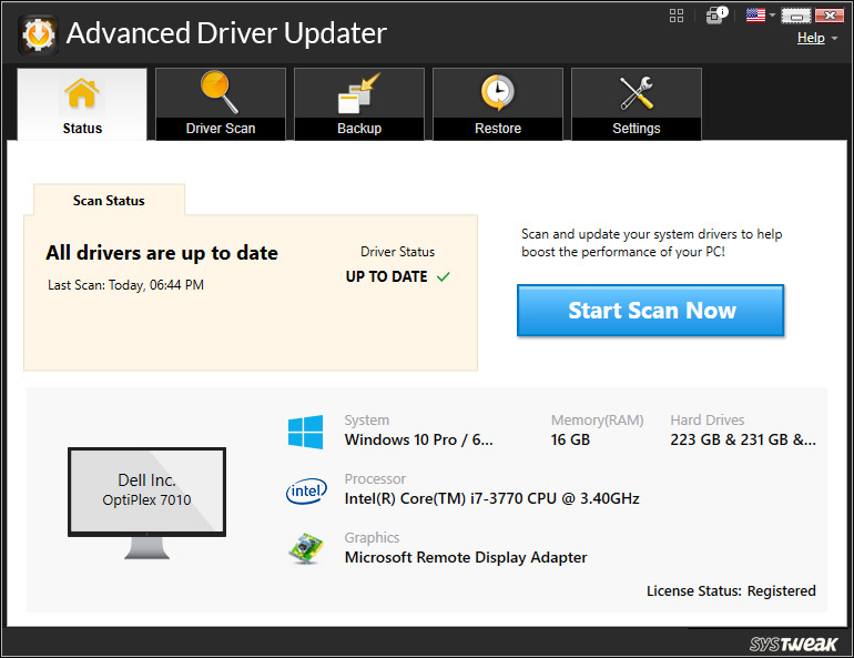Advanced Driver Updater screenshot & Video