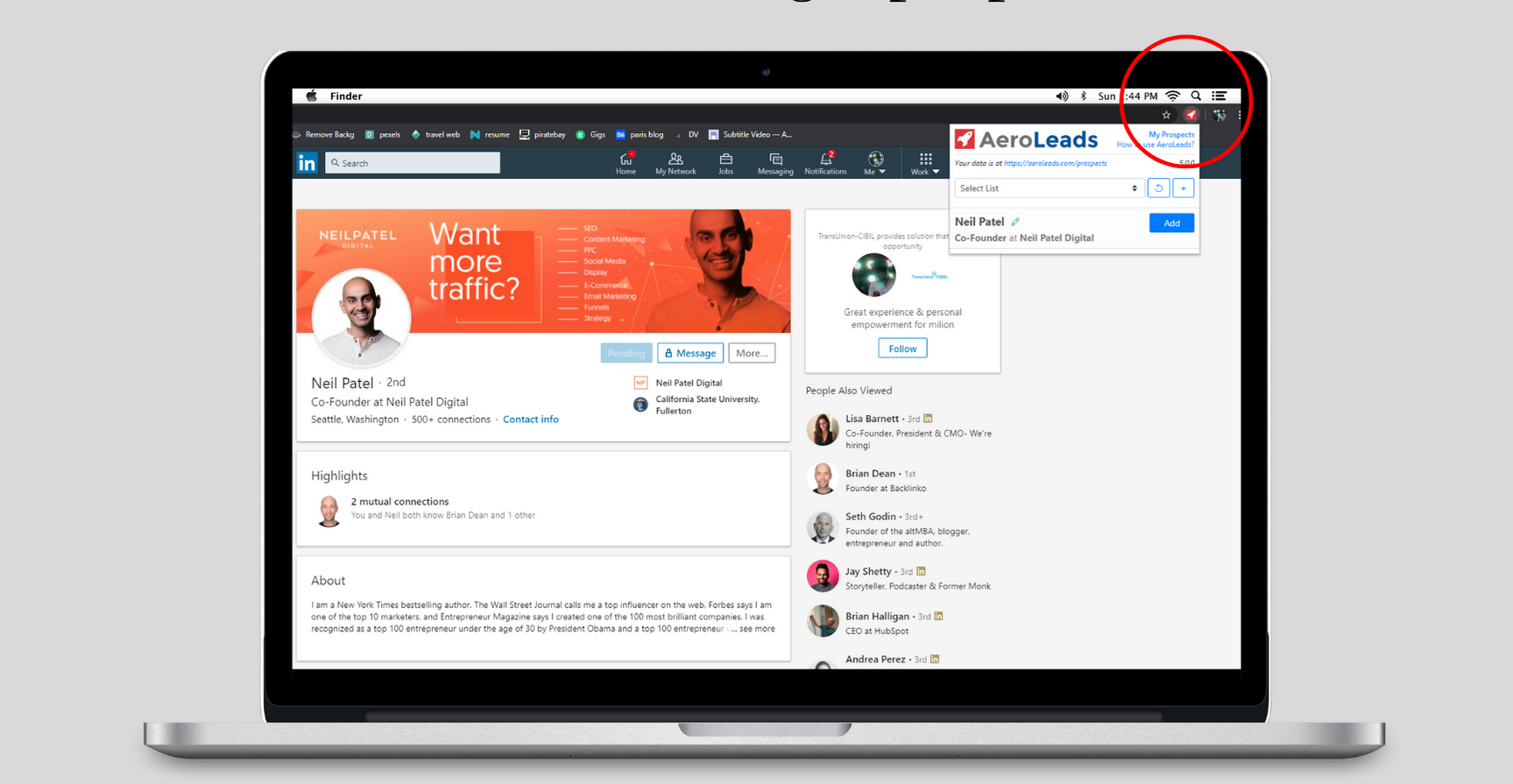 AeroLeads Screenshot