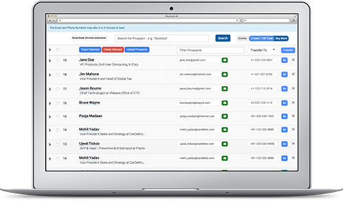 AeroLeads Screenshot