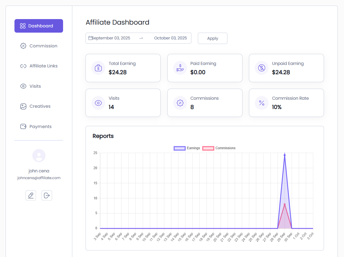 AffiliatePress Screenshot