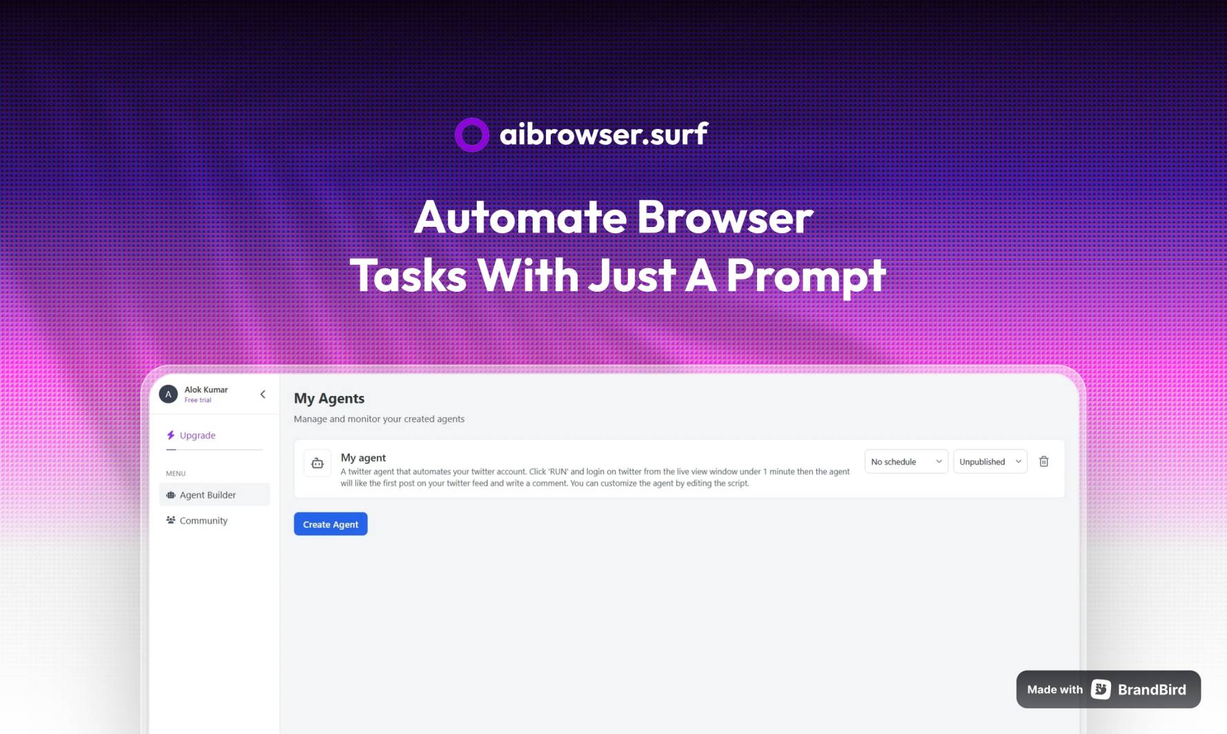 AI Browser Screenshot