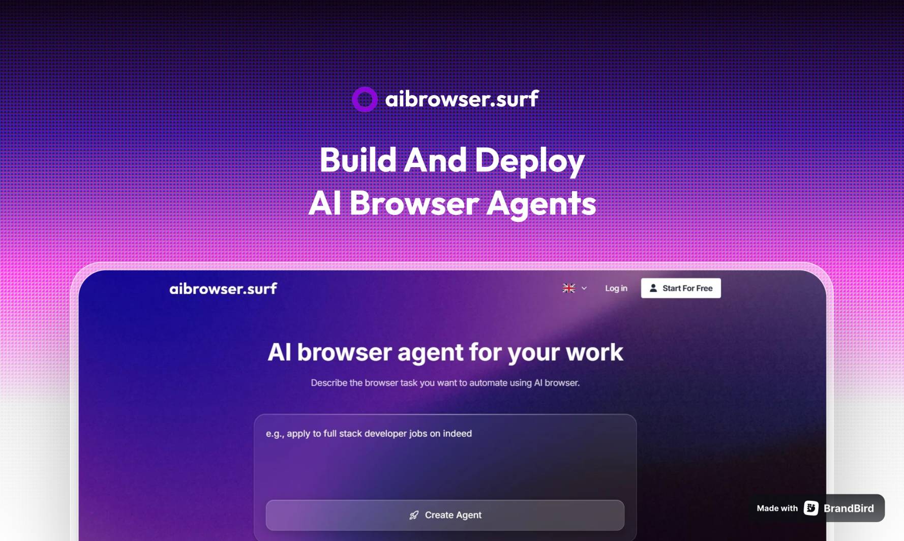 AI Browser Screenshot