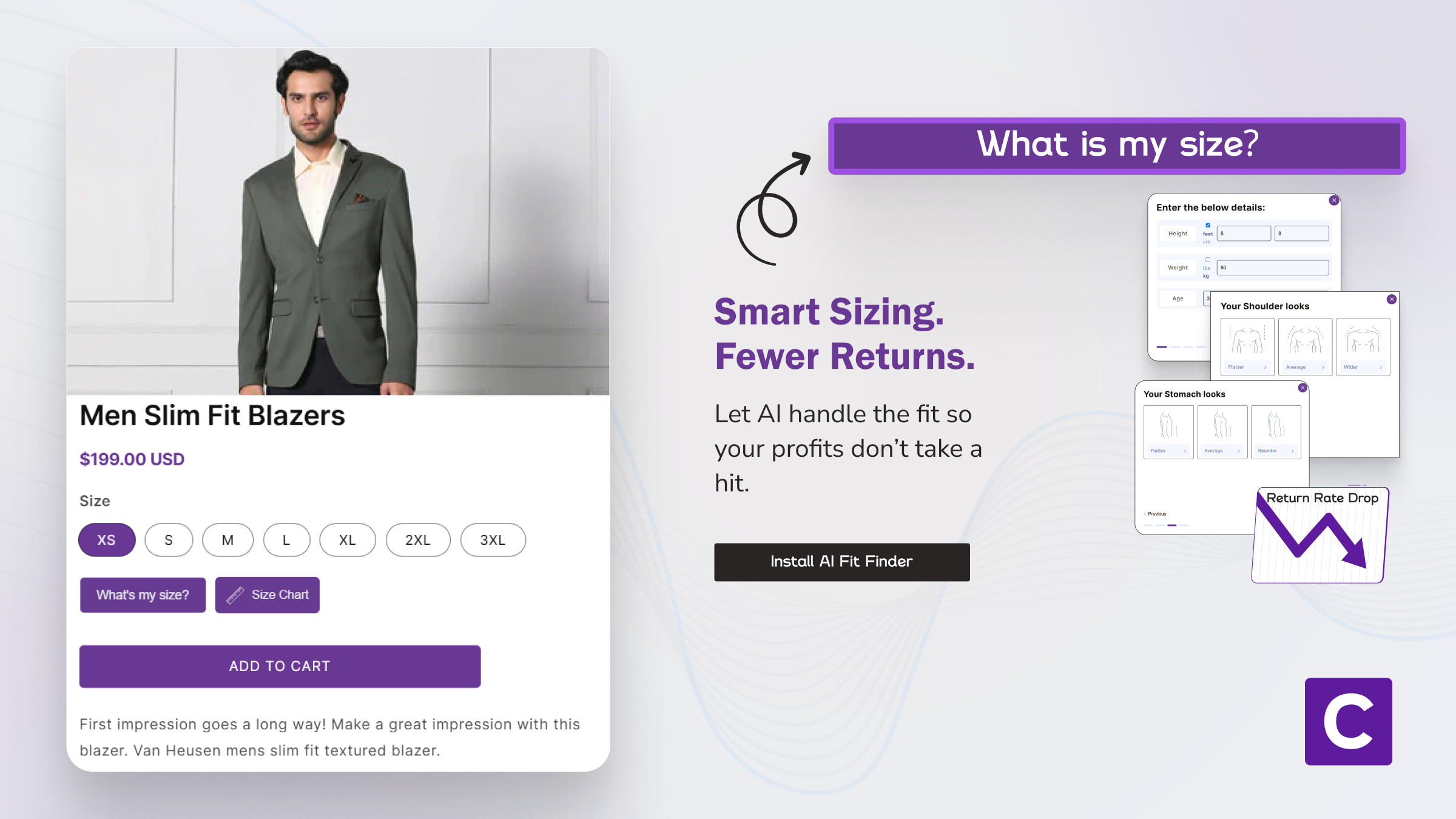 AI Fit Finder Screenshot