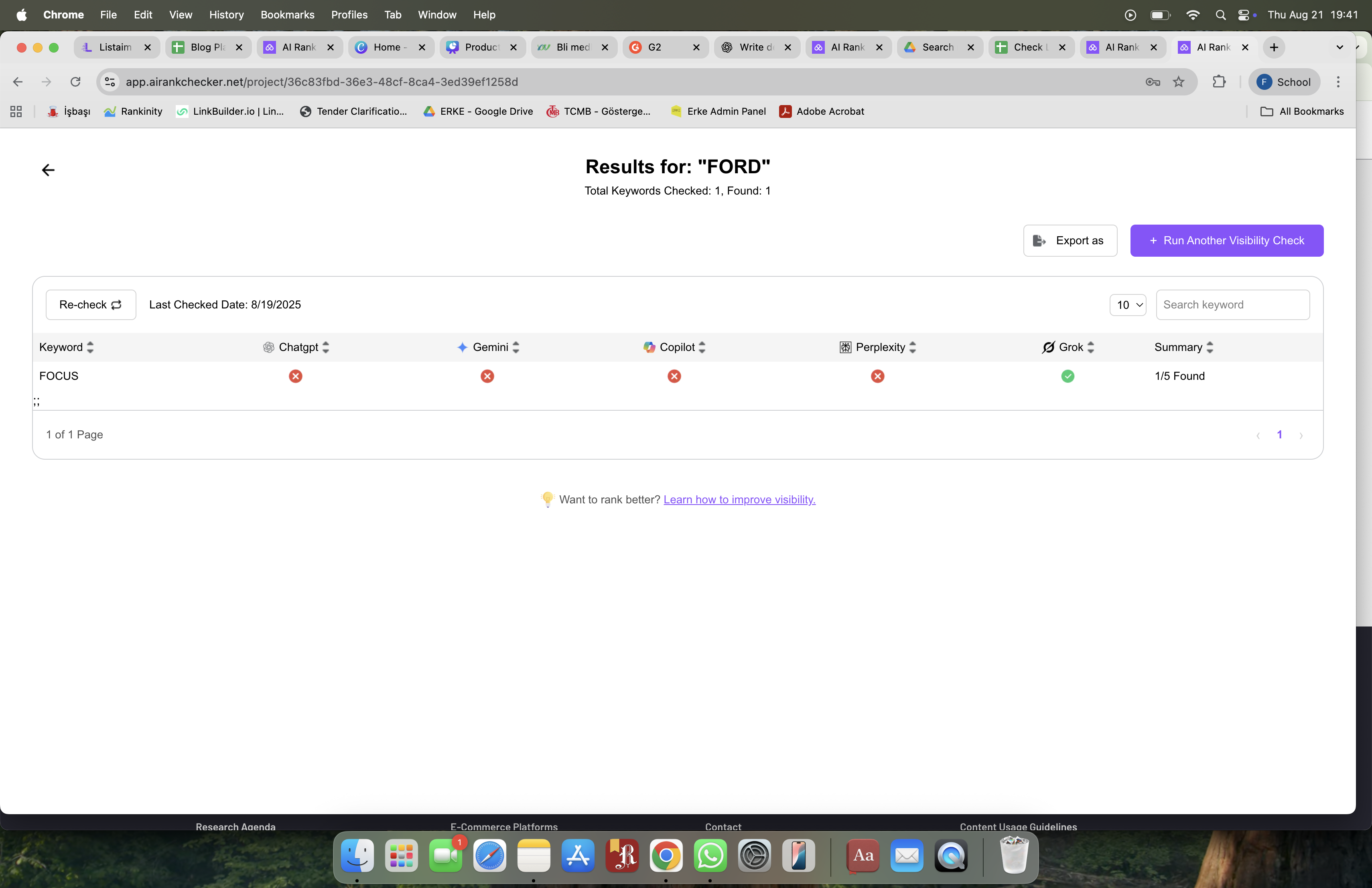 AI Rank Checker Screenshot
