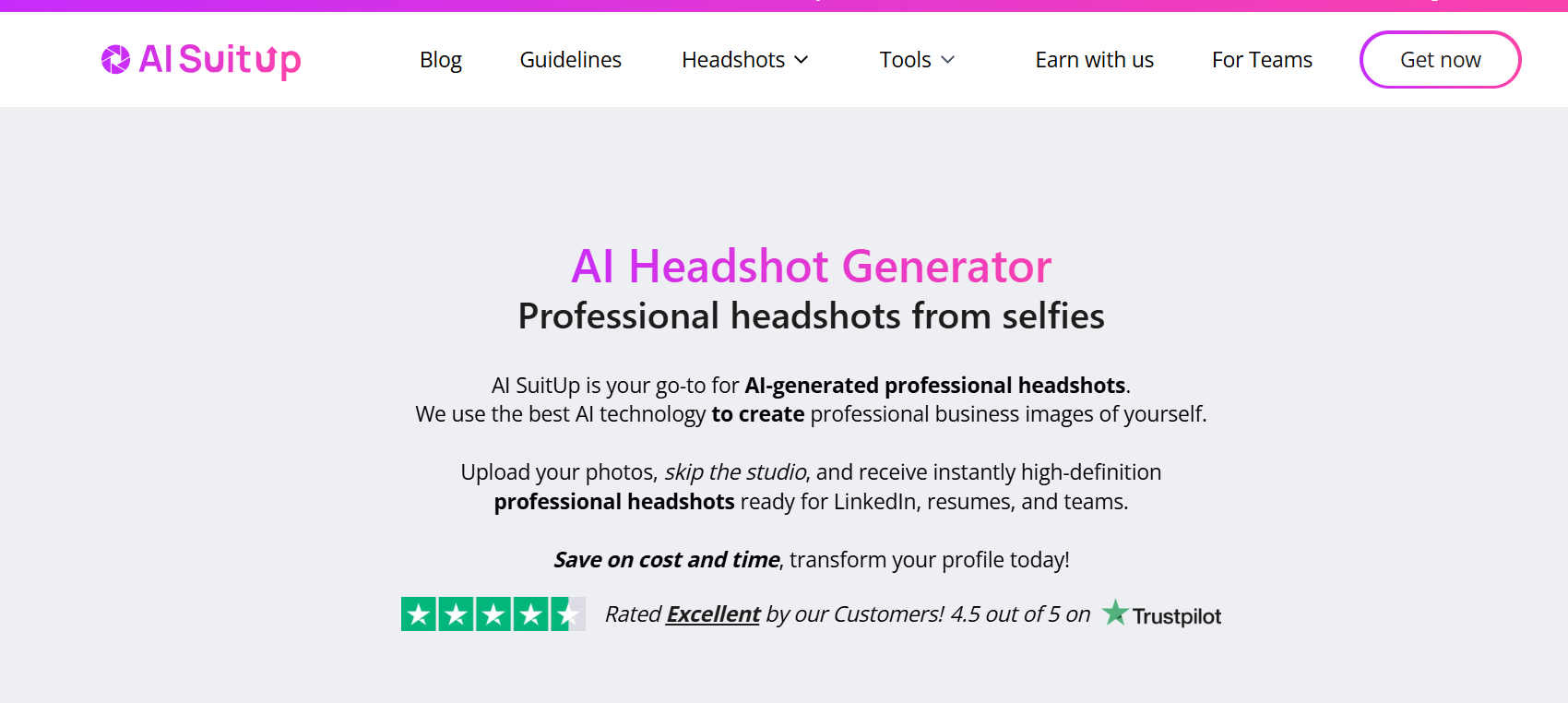 AI SuitUp Screenshot