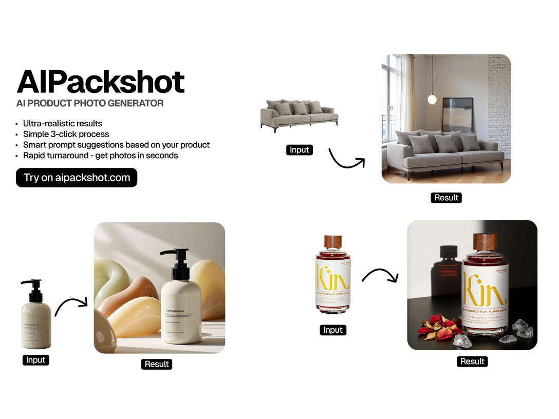 AIPackshot | AI Product Photo Generator screenshot & Video