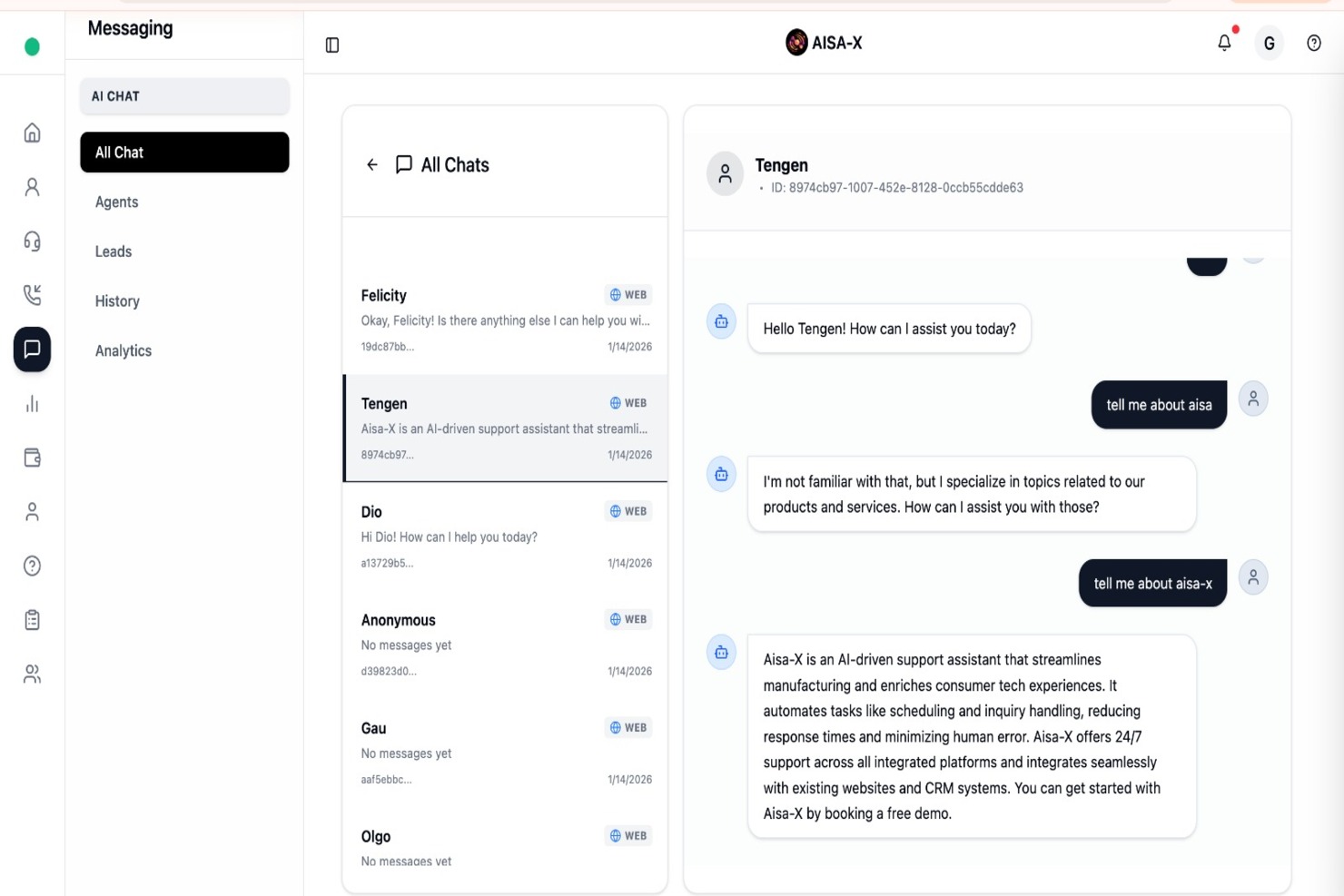 Aisa-X Screenshot