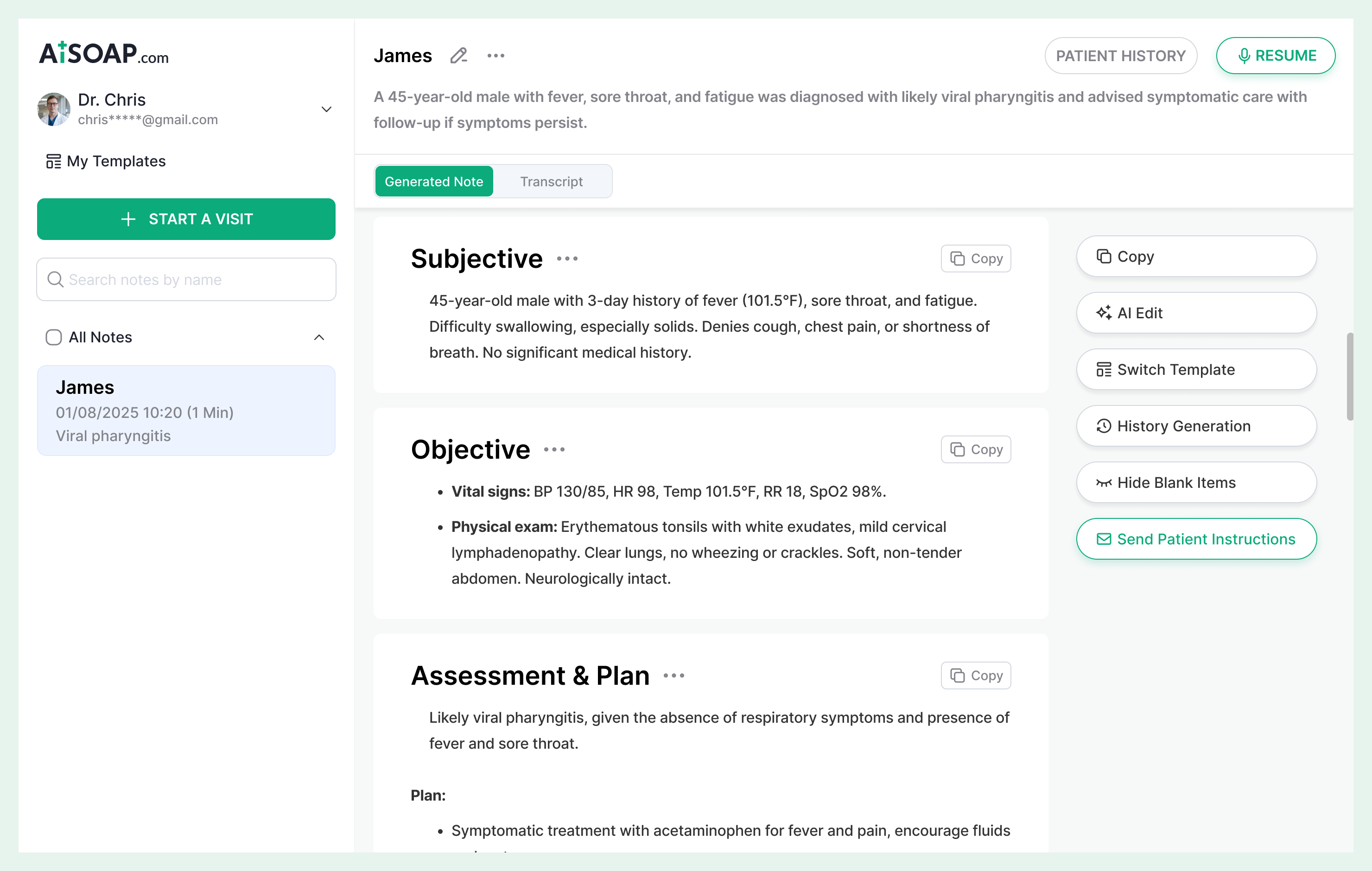 AiSOAP.com Screenshot