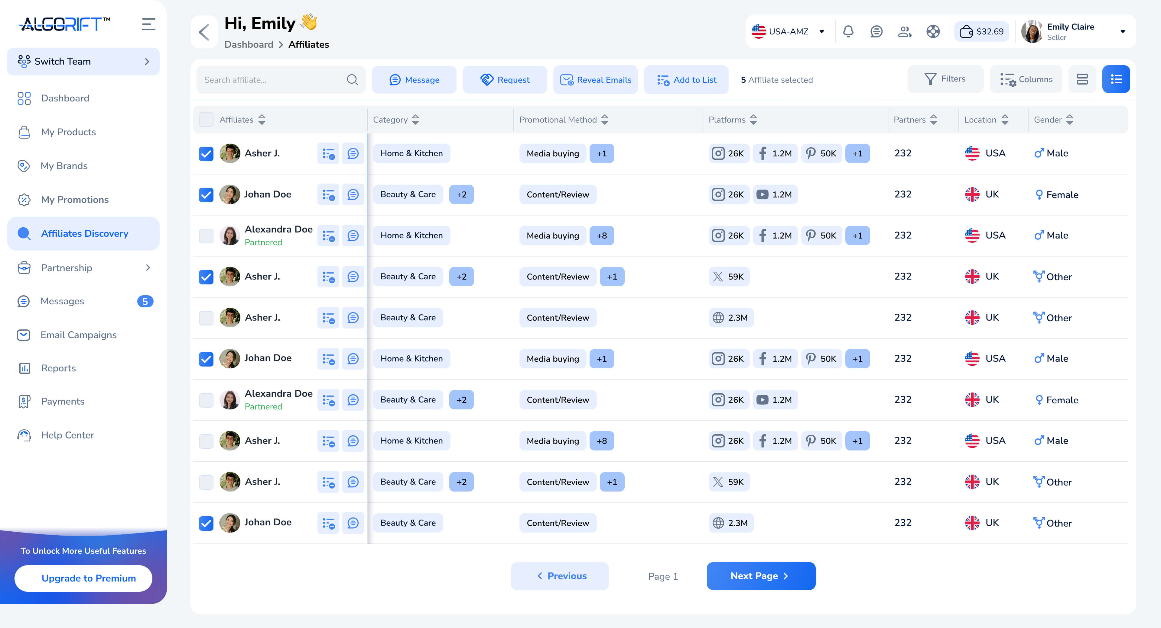 Algorift Screenshot