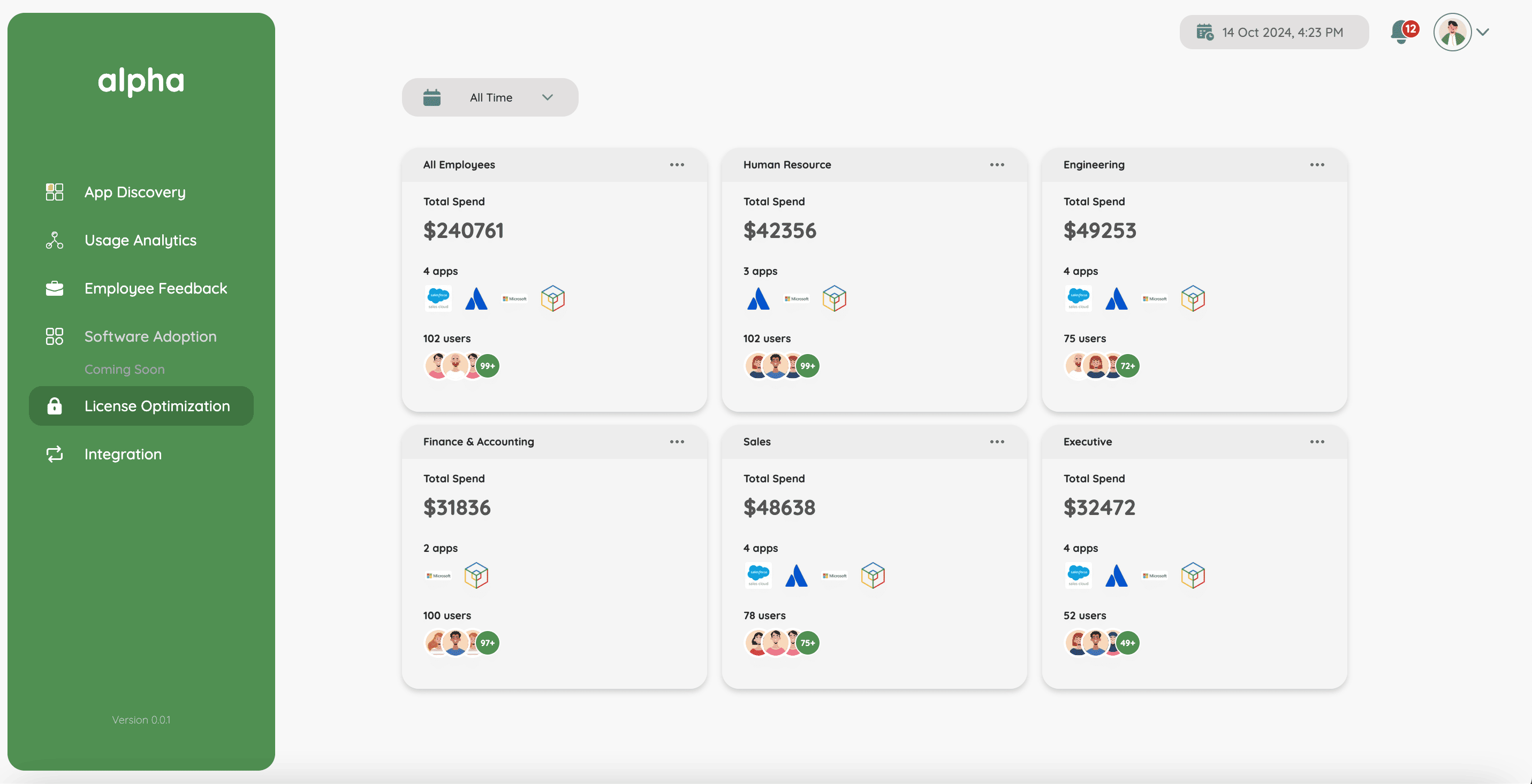 AlphaSaaS Screenshot