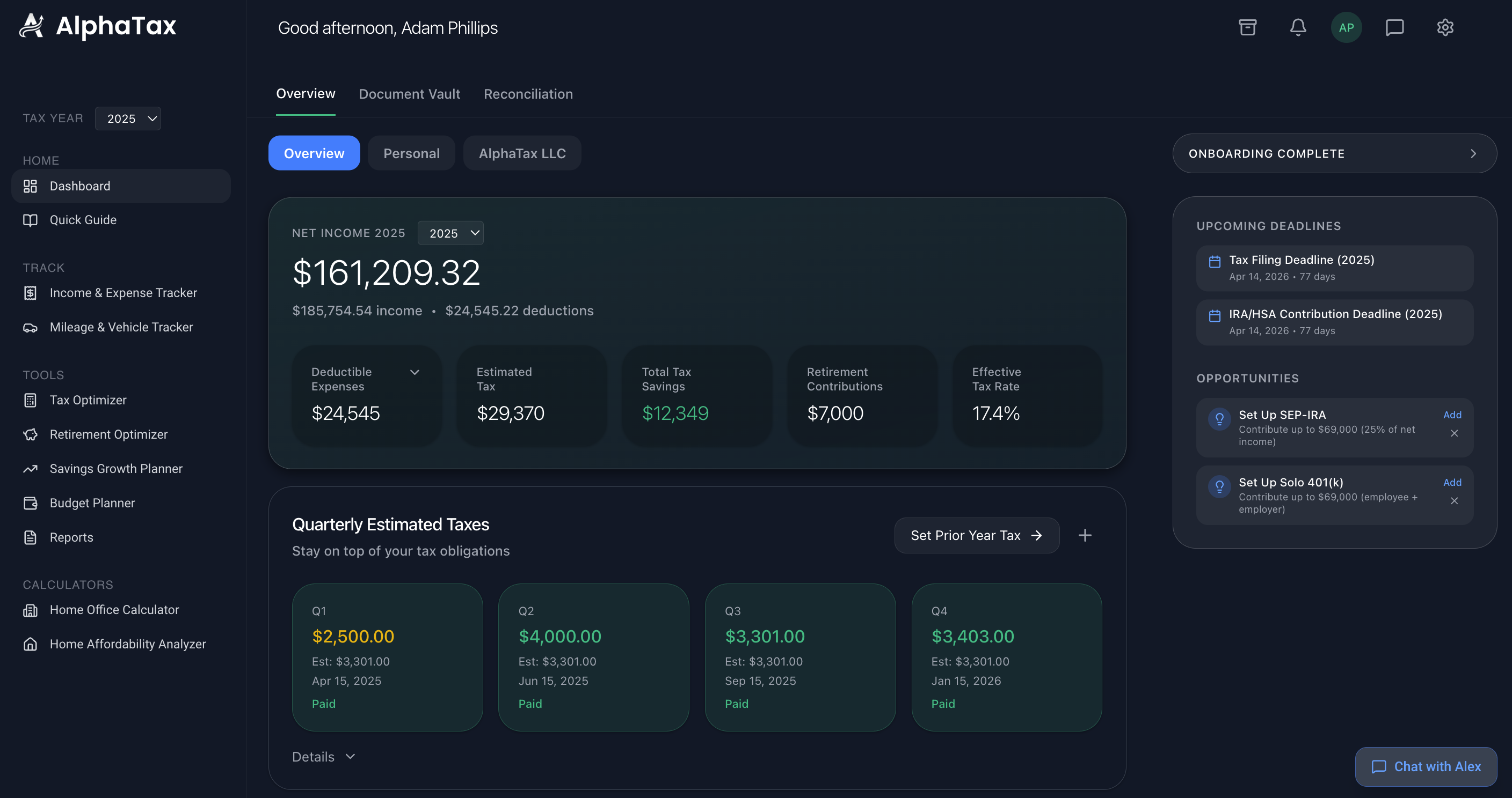 AlphaTax Screenshot