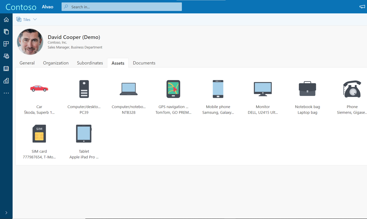 ALVAO Asset Management Screenshot