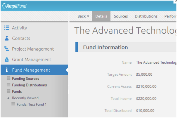 AmpliFund Screenshot