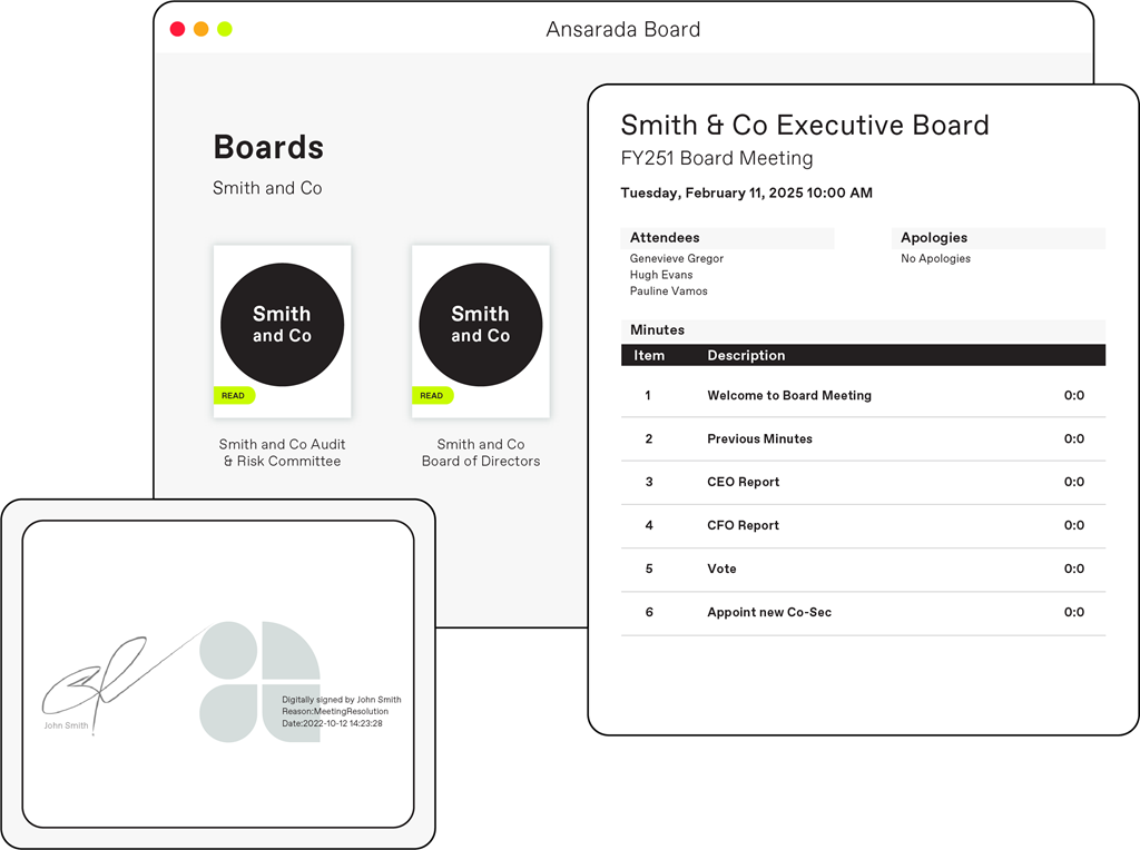 Ansarada Board Screenshot